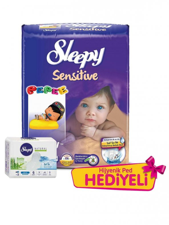 Sleepy Sensitive Bebek Bezi 0 Prematüre Ped hediyeli 40 Adet