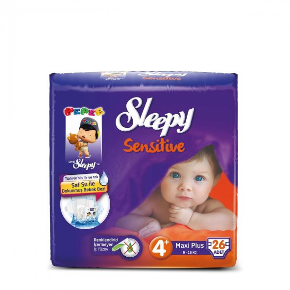 Sleepy Sensitive Bebek Bezi 4 Numara Maxi Plus Ped Hediyeli 26 Ad