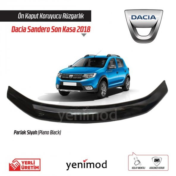 Dacia Sandero Kaput Rüzgarlığı 2018 Kaput Koruyucu