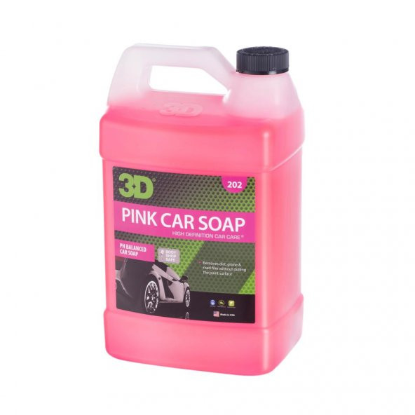 3D Pink Car Soap- PH Nötr, Araç Yıkama Şampuanı 3.79 lt. 202G01