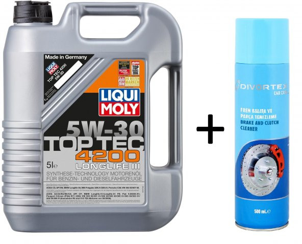 Liqui Moly 5W30 Motor Yağı Tam Sentetik TOP TEC 4200 5 Lt. 8973 - 1
