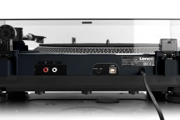Lenco L-3808 Siyah Pikap USB Bağlantılı Direct Drive Motorlu Plak Çalar - 5