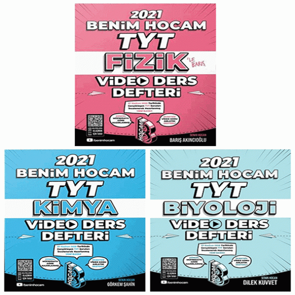 TYT Fizik-Kimya-Biyoloji Video Ders Notları Seti Benim Hocam Yayınları - 2