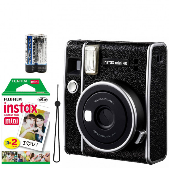 İnstax Mini 40 Fotoğraf Makinası+Askı+pil+20'li film