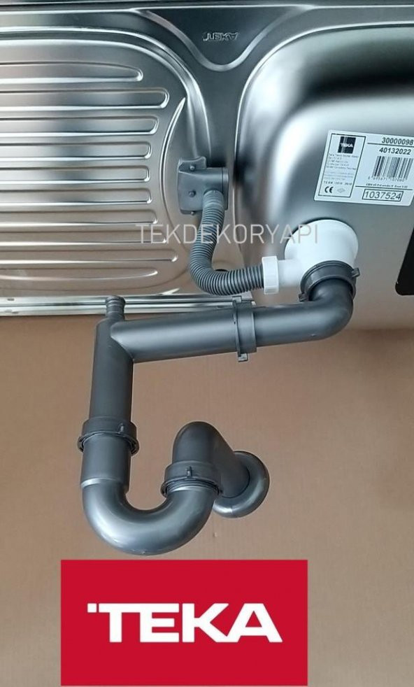 TEKDEKOR TEKA EBM 45 İNFANT OD GRAVİTY 45 EVYE SÜZGEÇLİ SİFON TAKIMI