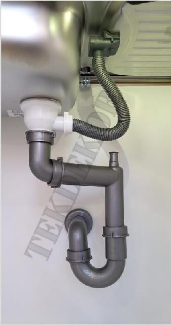 TEKDEKOR TEKA EBM 45 İNFANT OD GRAVİTY 45 EVYE SÜZGEÇLİ SİFON TAKIMI - 2