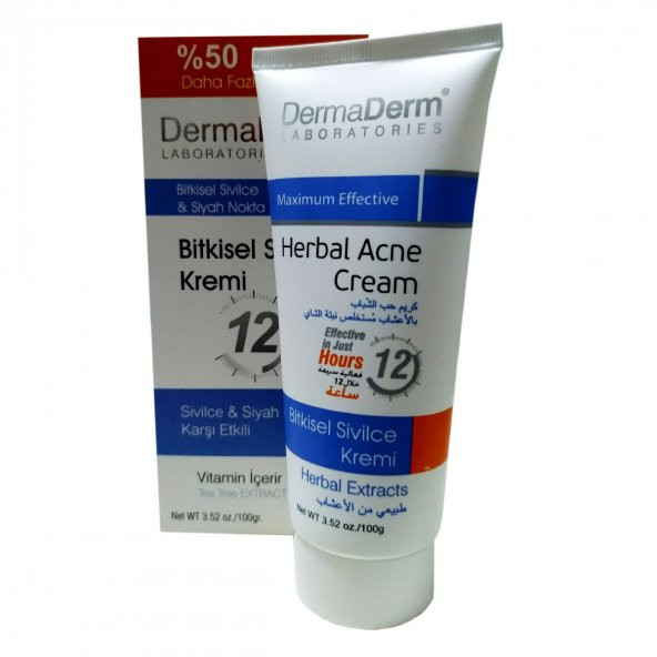 Dermaderm Bitkisel Akne Sivilce Kremi 100 Gr - 2