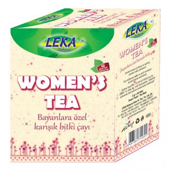 WOMENS TEA "Bayanlara Özel Çay" 60 Süzen Poşet "1 ADET"