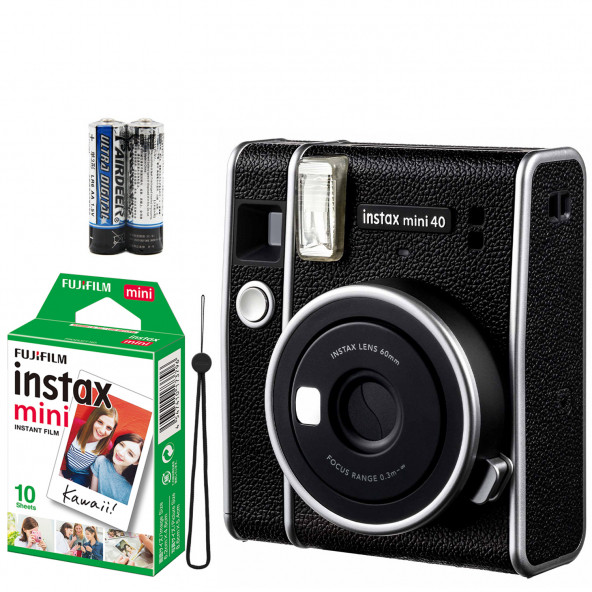 İnstax Mini 40 Fotoğraf Makinası+Askı+pil+10'lu film