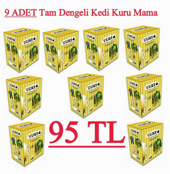 CatLike Tam Dengeli Kedi Kuru Maması 750 gr. (9×750gr)