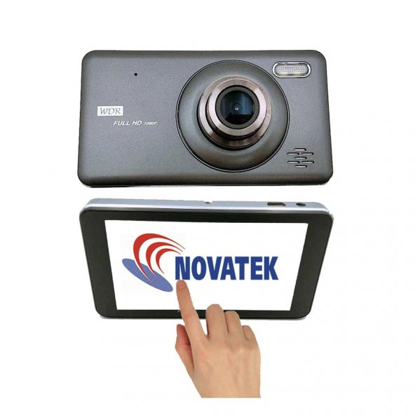 T95 Novatek 64GB Hafıza Kart Destekli 14MP Dokunmatik Araç Kamerası Geri Görüş Kamerası - 3