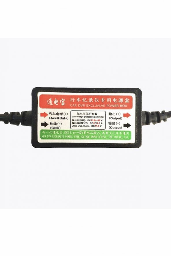 ACC Kablosu Araç Kamerası Park Modu Akü Voltaj Korumalı Mini USB