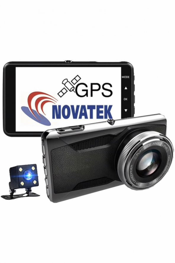 NT402G Novatek FCWS LDWS GPS Çift Yön Araç Kamerası Geri Görüş Kamerası