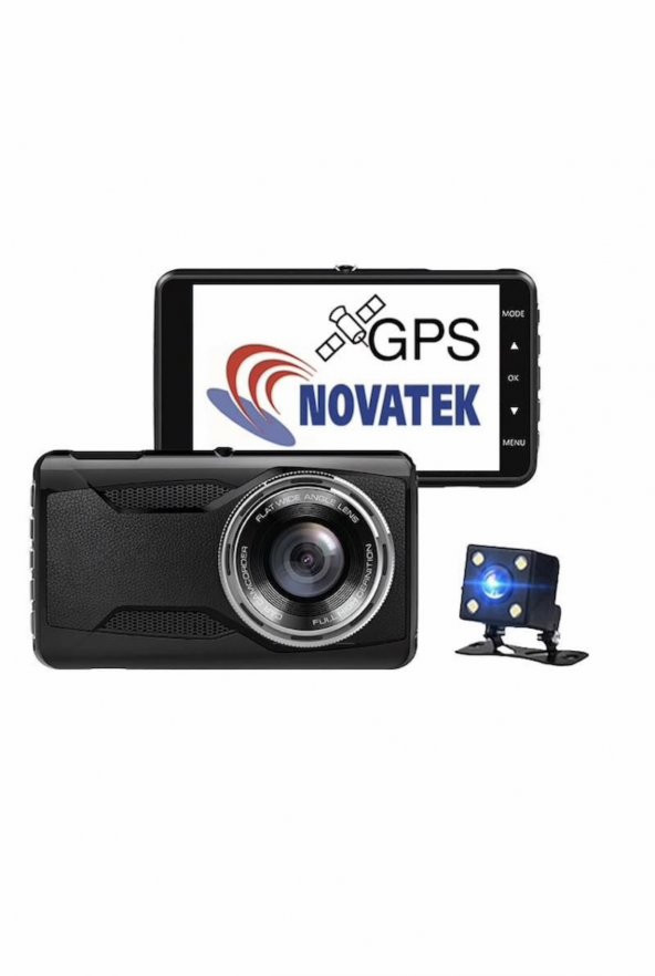 NT402G Novatek FCWS LDWS GPS Çift Yön Araç Kamerası Geri Görüş Kamerası - 3