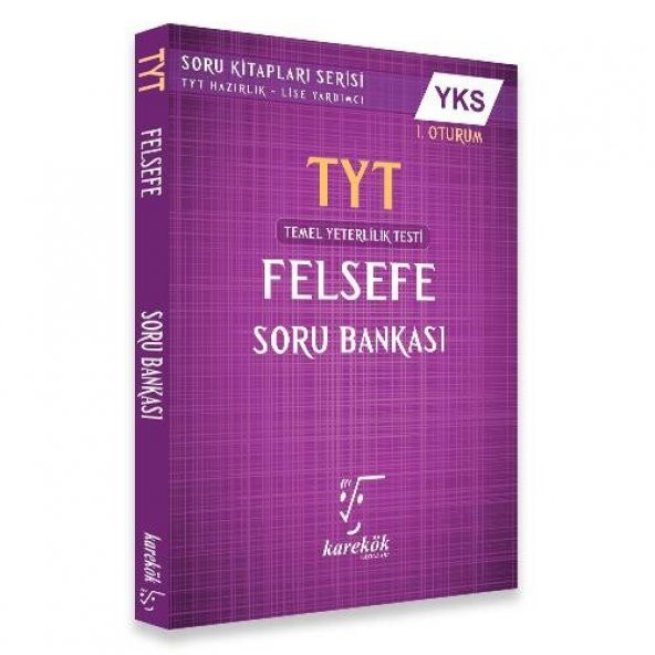 Karekök Yayınları YKS TYT Felsefe Soru Bankası 1. Oturum