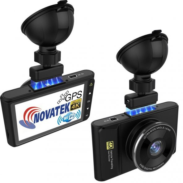 Novatek 4K WIFI GPS 4K Ultra HD Pro Araç Kamerası NT603GW