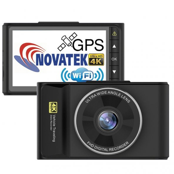 Novatek 4K WIFI GPS 4K Ultra HD Pro Araç Kamerası NT603GW - 2