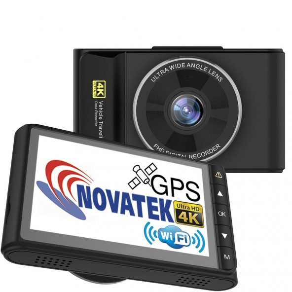 Novatek 4K WIFI GPS 4K Ultra HD Pro Araç Kamerası NT603GW - 10