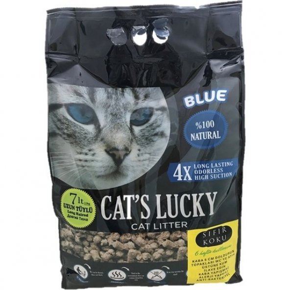 Cats Lucky Blue Doğal Kedi Kumu 7 L (2,3 kg)