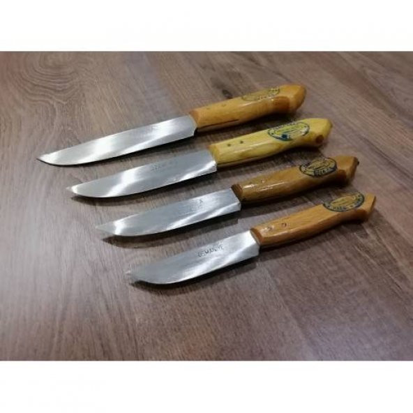 4 ADET 26-24-21-19 cm 4 ADET Set Orjinal Meşhur Osmaniye Dövme Çelik Bıçak - 2
