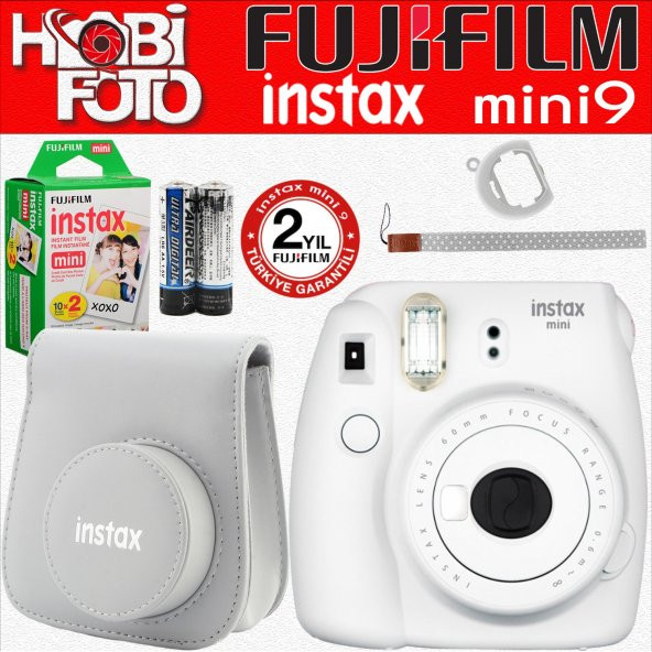 Fujifilm instax Mini 9 Ekonomik Kit (BEYAZ) 20'li