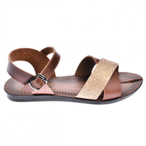 Ayakland JSM-58255 Günlük Kemerli Kadın Sandalet Terlik - 9