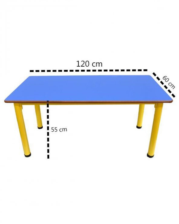 Çocuk Çalışma Masası Kreş - Anaokulu Ahşap Etkinlik Masası - 4