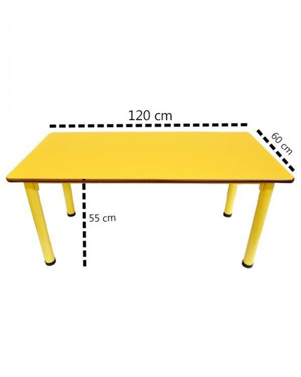 Çocuk Çalışma Masası Kreş - Anaokulu Ahşap Etkinlik Masası - 5