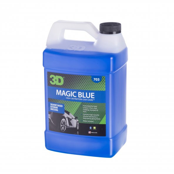 3D Magic Blue Solvent Bazlı Lastik Parlatıcı 3,79 lt. 703G01