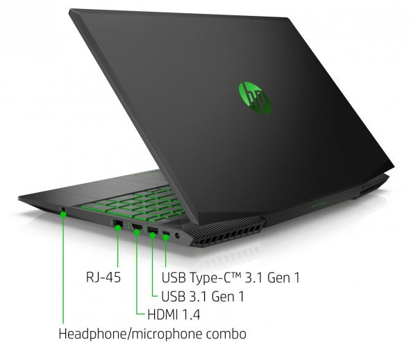 HP POWER GAMING 15-DK0013NT 7AM62EA i5 9300H 8G DDR4 128SSD+1TB GTX1650 4G 15.6 FHD IPS DOS - 3