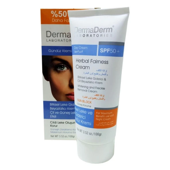 Dermaderm Bitkisel Leke Giderici Beyazlatıcı Gündüz Kremi 100Gr - 3