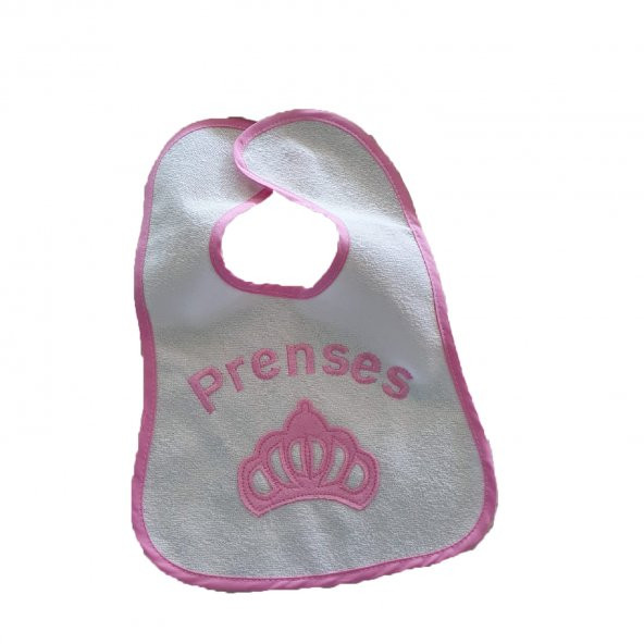 Kız-Erkek Bebek Prens ve Prenses Önlük 3-9 Ay Pembe - C71081