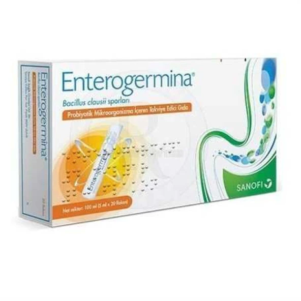 Enterogermina Aile 20 Flakon 4 Milyar Bacillus Clausii Sporu İçeren Probiyotik