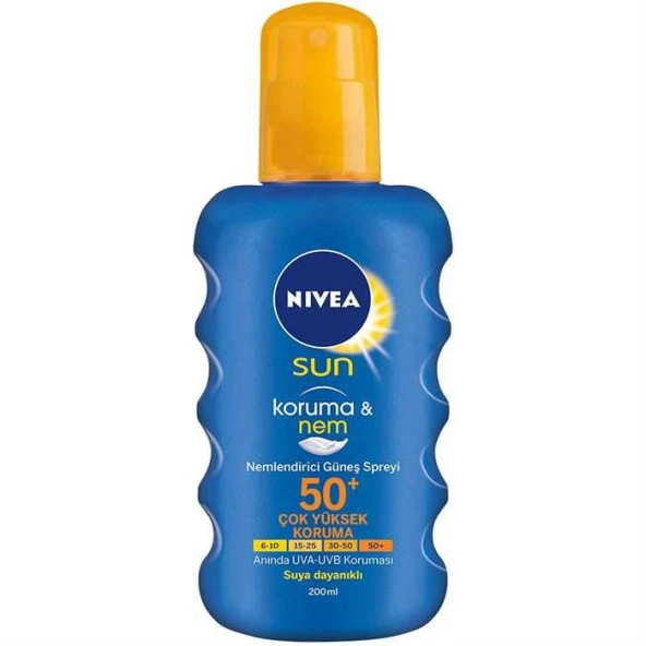 Nivea Sun Güneş Kremi Spf50 200 ml Sprey, Çok Yüksek Güneş Koruyucu Ve 48 Saat Nemlendirme - Resim 2