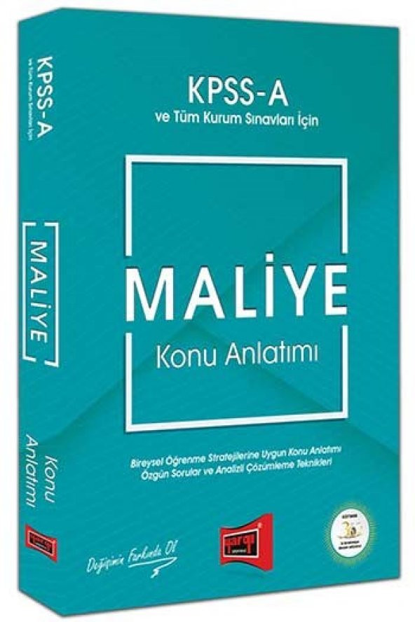 Yargı Yayınları KPSS A Grubu Maliye Konu Anlatımı