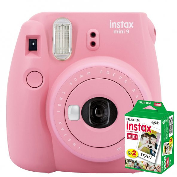Fujifilm İnstax Mini 9 Fotoğraf Makinesi+Askı+pil+20'li Film - 7