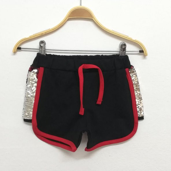 Toontoy Kız Çocuk 2 Yanı Pullu Nakışlı Şort - 3