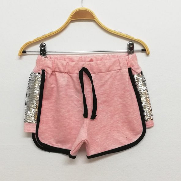 Toontoy Kız Çocuk 2 Yanı Pullu Nakışlı Şort - 5