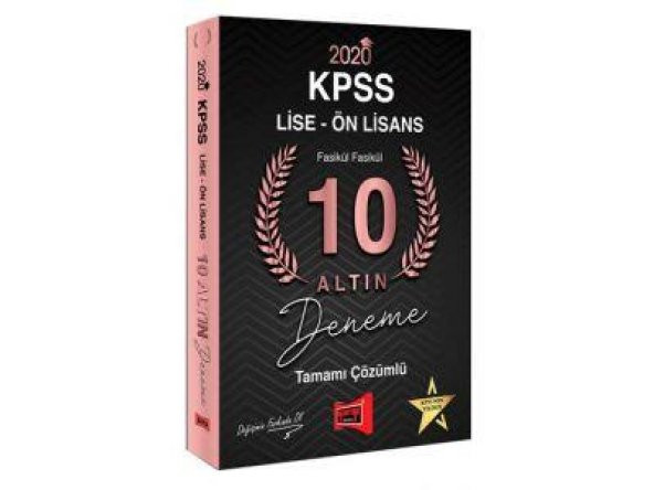 2020 KPSS Lise Ön Lisans 10 Altın Fasikül Fasikül Tamamı Çözümlü