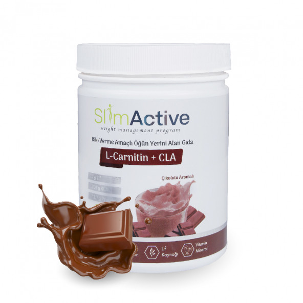 Slim Active Kilo Verme Amaçlı Öğün Yerini Alan Gıda Çikolata Aromalı Süt Protein