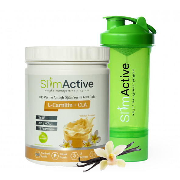 Slim Active Kilo Verme Amaçlı Öğün Yerini Alan Gıda Vanilya Aromalı Süt Protein - 2