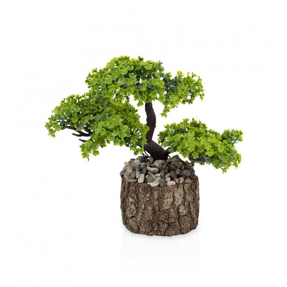 Taşlı Kütükte Minyatür Yapay Ağaç