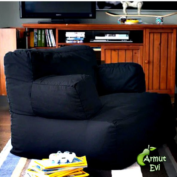 ARMUTEVİ SİYAH COMFY ARMUT KOLTUK