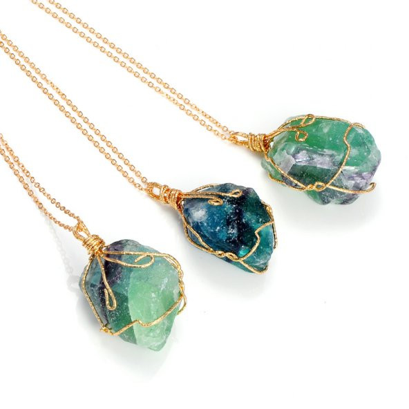 Frilly Tel Sarma Doğaltaş Kolye (FK30591) - 2