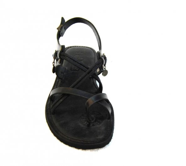 İloz Kadın Hakiki Deri Siyah Eva Taban Sandalet - 3