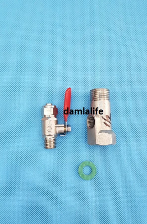 Su Arıtma Cihazı 3/8  küresel Vana 1/2 Hat Alma Bağlantı Aparatı - 3