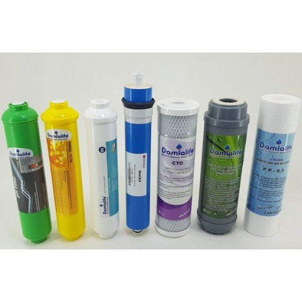 10 Spun Gac Blok Post Karbon Membran Ph Mineral Filtre