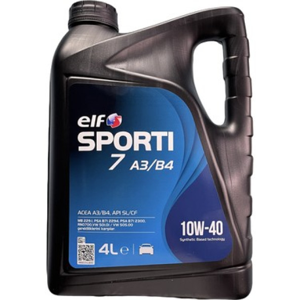 Elf Sporti TXI 10W-40 4 Lt Yarı Sentetik Motor Yağı