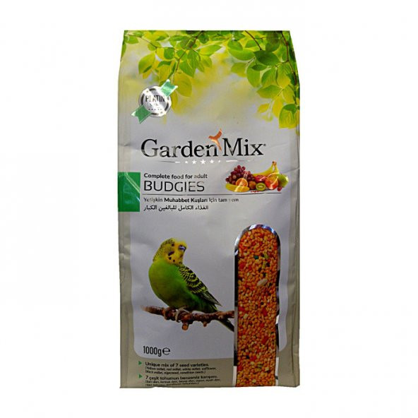 Gardenmix Platin Seri Vitaminli Meyveli Muhabbet Kuşu Yemi 1 Kg (