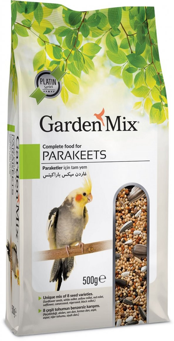 Gardenmix Platin Parakets Papağan Yemi 500 gr ( 5 Adet )